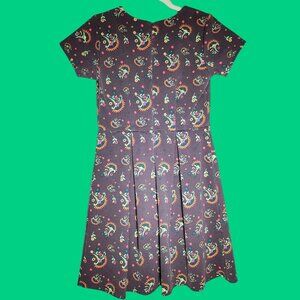Matilda Jane Dress Womens Medium Brown Floral Print Friends‎ Forever Maja Ponte